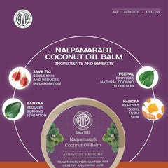 AVP Ayurvedic Nalpamaradi Coconut Oil Balm 40g AVP Ayurvedic Nalpamaradi Coconut Oil Balm 40g