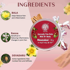 AVP Ayurvedic Rhuemaheal Fast Pain Relief Balm 30g AVP Ayurvedic Rhuemaheal Fast Pain Relief Balm 30g