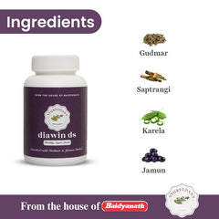 Baidyanath Ayurvedic Ayurvedant Diawin DS 60 Capsule Baidyanath Ayurvedic Ayurvedant Diawin DS 60 Capsule