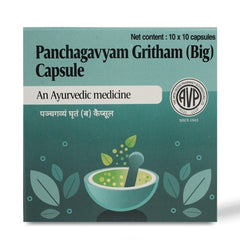 AVP Ayurvedic Panchagavyam Gritham (Big) Capsules AVP Ayurvedic Panchagavyam Gritham (Big) Capsules