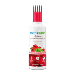 Mamaearth Hibiscus Damage Repair Hair Oil with Hibiscus & Curry Leaves 150ml Mamaearth Hibiscus Damage Repair Hair Oil with Hibiscus & Curry Leaves 150ml