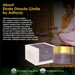Adhyay Shata Dhauta Ghrita Cream 40g Adhyay Shata Dhauta Ghrita Cream 40g