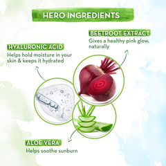 Mamaearth Beetroot Hydraful Sunscreen With Beetroot & Hyaluronic Acid 50g Mamaearth Beetroot Hydraful Sunscreen With Beetroot & Hyaluronic Acid 50g