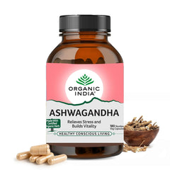 Organic India Ashwagandha for Increased Virility & Reduced Stress Capsules Organic India Ashwagandha for Increased Virility & Reduced Stress Capsules