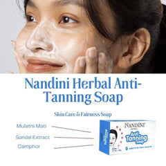 Nandini Ayurvedic Herbal Anti Tanning Soap 25gm (Pack Of 2) Nandini Ayurvedic Herbal Anti Tanning Soap 25gm (Pack Of 2)