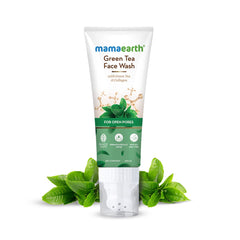 Mamaearth Green Tea Face Wash With Green Tea & Collagen For Open Pores 100ml Mamaearth Green Tea Face Wash With Green Tea & Collagen For Open Pores 100ml