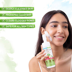 Mamaearth Apple Cider Vinegar Foaming Face Wash with Apple Cider Vinegar and Aloe Vera Water for Deep Cleansing 150ml Mamaearth Apple Cider Vinegar Foaming Face Wash with Apple Cider Vinegar and Aloe Vera Water for Deep Cleansing 150ml
