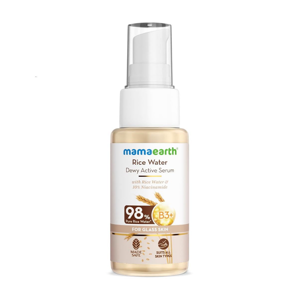 Mamaearth Rice Water Dewy Active Serum With Rice Water & 10% Niacinamide 50ml