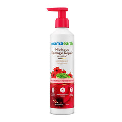 Mamaearth Hibiscus Damage Repair Shampoo With Hibiscus & Curry Leaves for Strong & Nourished Hair 250ml Mamaearth Hibiscus Damage Repair Shampoo With Hibiscus & Curry Leaves for Strong & Nourished Hair 250ml