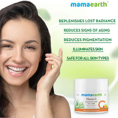 Mamaearth Vitamin C Sleeping Mask with Aloe Vera 100g Mamaearth Vitamin C Sleeping Mask with Aloe Vera 100g