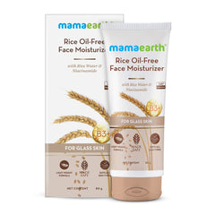 Mamaearth Rice Oil Free Face Moisturizer With Rice Water & Niacinamide for Glass Skin 80g Mamaearth Rice Oil Free Face Moisturizer With Rice Water & Niacinamide for Glass Skin 80g