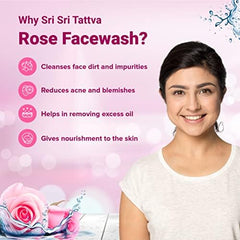 Sri Sri Tattva Rose With Rose Extract Face Wash 60ml Sri Sri Tattva Rose With Rose Extract Face Wash 60ml