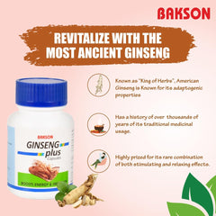 Bakson's Ginseng Plus 30 Capsule Bakson's Ginseng Plus 30 Capsule