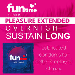Leeford Funtime Climax Control Condom 10 Piece Leeford Funtime Climax Control Condom 10 Piece
