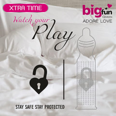 Leeford Bigfun Extra Time Condom 10 Piece Leeford Bigfun Extra Time Condom 10 Piece