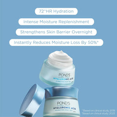 Pond's Hydra Light Hyaluronic Acid Hydrating Night Gel 50g Pond's Hydra Light Hyaluronic Acid Hydrating Night Gel 50g