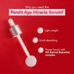 Pond's Age Miracle Ultimate Youth Serum 10% Retinol Bakuchiol Complex 28ml Pond's Age Miracle Ultimate Youth Serum 10% Retinol Bakuchiol Complex 28ml