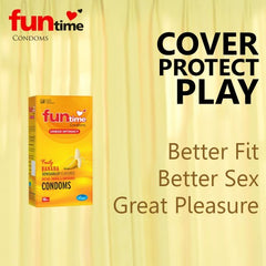 Leeford Funtime Banana Flavored Lubricated Dotted,Ribbed And Contoured Condom 10 Piece Leeford Funtime Banana Flavored Lubricated Dotted,Ribbed And Contoured Condom 10 Piece