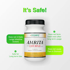 Apchem Amrita Ayurvedic Churna Effective Remedy For Constipation Powder 80Gm Apchem Amrita Ayurvedic Churna Effective Remedy For Constipation Powder 80Gm