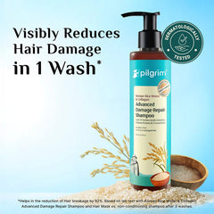 Pilgrim Cosmetics Korean Rice Water & Collagen Advanced Damage Repair Hair Shampoo Pilgrim Cosmetics Korean Rice Water & Collagen Advanced Damage Repair Hair Shampoo