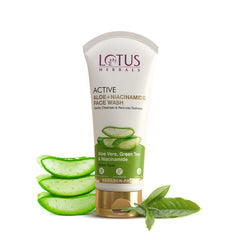Lotus Herbals Cosmetics Active Aloe + Niacinamide Face Wash 100g Lotus Herbals Cosmetics Active Aloe + Niacinamide Face Wash 100g