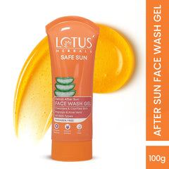 Lotus Herbals Cosmetics Safe Sun DeTAN Face Wash Gel 100g Lotus Herbals Cosmetics Safe Sun DeTAN Face Wash Gel 100g