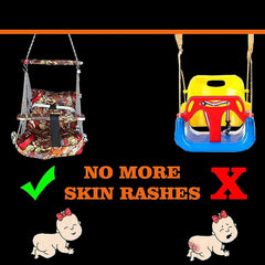 Cotton Baby Swing for Kids jhula 1-5 Years Swings Cradle Chair Jhula New Born Baby Gifts Foldable and Washable with Safety Belt,Home & Garden Cotton Baby Swing for Kids jhula 1-5 Years Swings Cradle Chair Jhula New Born Baby Gifts Foldable and Washable with Safety Belt,Home & Garden
