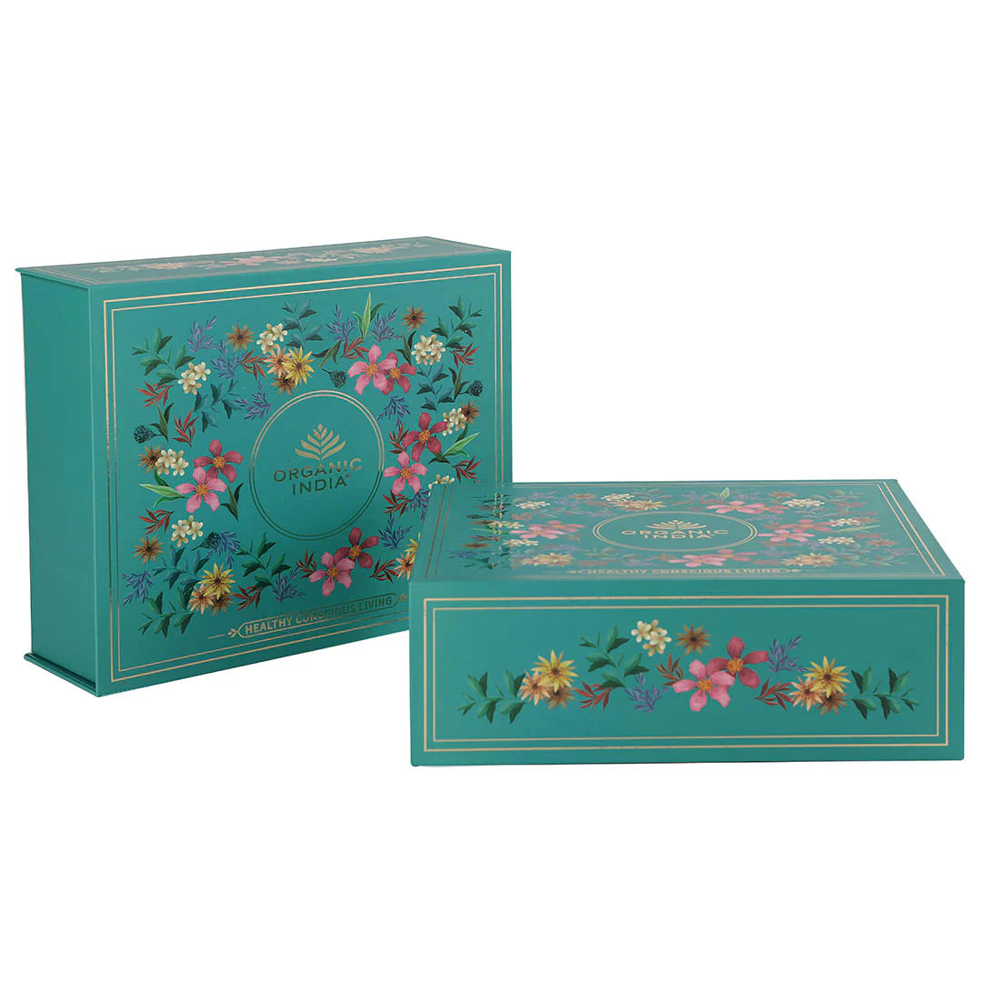 Organic India Exotic Brew Green Tea Infusion Gift Box Set