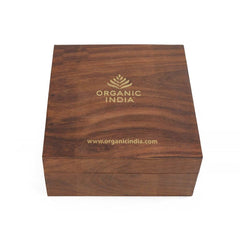 Organic India Wooden Gift Box 60 Teabags Organic India Wooden Gift Box 60 Teabags