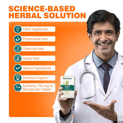 Himalaya Ayurvedic Organic Bacopa Brahmi 30 & 60 Caplets Himalaya Ayurvedic Organic Bacopa Brahmi 30 & 60 Caplets