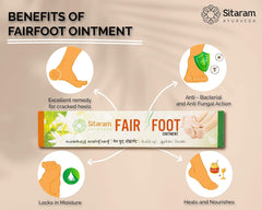 2 X Sitaram Ayurveda Fair Foot Ointment 15gms 2 X Sitaram Ayurveda Fair Foot Ointment 15gms