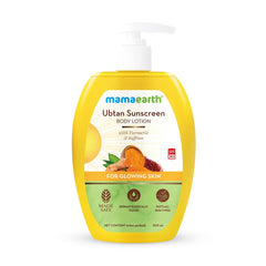 Mamaearth Sunscreen Body Lotion SPF 30 Ubtan 300ml Mamaearth Sunscreen Body Lotion SPF 30 Ubtan 300ml