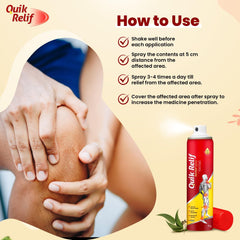 Leeford Quik Relif Fast Pain Relief Spray 55g Leeford Quik Relif Fast Pain Relief Spray 55g