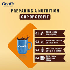 Leeford Geofit Chocolate Flavoured Protein Nutrition Powder 250g Leeford Geofit Chocolate Flavoured Protein Nutrition Powder 250g