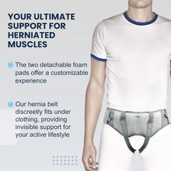 Leeford Hernia Belt Color Beige Ya Grey Leeford Hernia Belt Color Beige Ya Grey