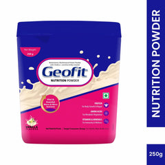 Leeford Geofit Vanilla Flavoured Protein Nutrition Powder 250g Leeford Geofit Vanilla Flavoured Protein Nutrition Powder 250g