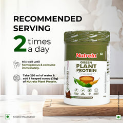Patanjali Nutrela Green Plant protein Chocolate Powder 500g Patanjali Nutrela Green Plant protein Chocolate Powder 500g