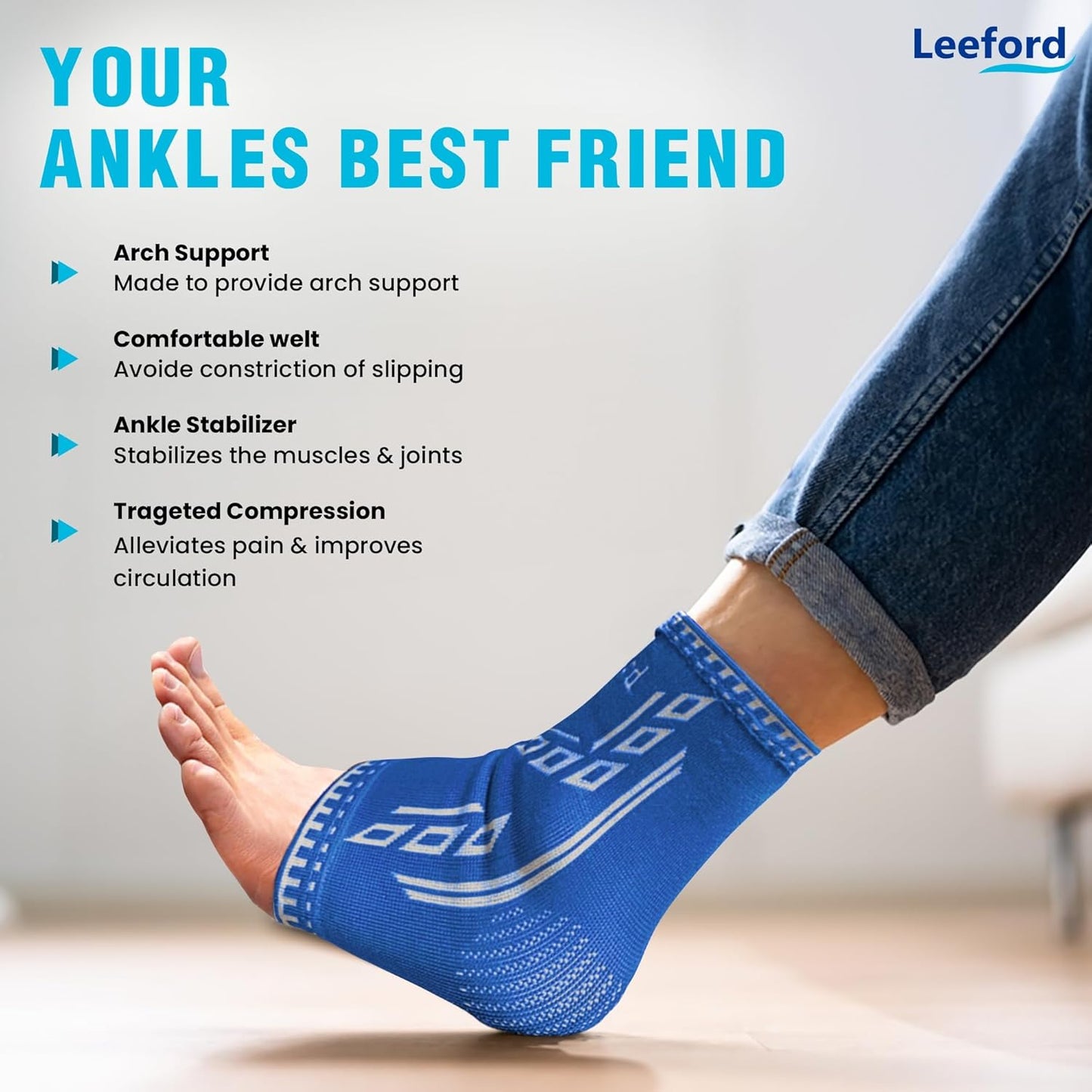 Leeford Ankle Support Designer Color Random