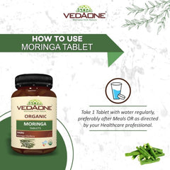 Vedaone Ayurvedic Organic Moringa (Shigru) 750mg 60 Tablets Vedaone Ayurvedic Organic Moringa (Shigru) 750mg 60 Tablets