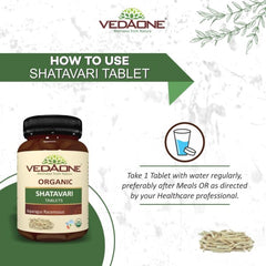 Vedaone Ayurvedic USDA Organic Shatavari 750mg 60 Tablets Vedaone Ayurvedic USDA Organic Shatavari 750mg 60 Tablets