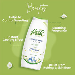 Leeford Dermi Fresh Prickly Heat Powder Jasmine,Sandal,Extra Cool,Lavender,Rose and Lemon Fragrance Leeford Dermi Fresh Prickly Heat Powder Jasmine,Sandal,Extra Cool,Lavender,Rose and Lemon Fragrance