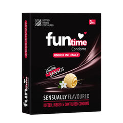Leeford Funtime Vanilla Flavored Condom 10 Piece Leeford Funtime Vanilla Flavored Condom 10 Piece