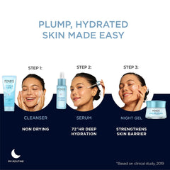 Pond's Hydra Light Hyaluronic Acid Hydrating Night Gel 50g Pond's Hydra Light Hyaluronic Acid Hydrating Night Gel 50g