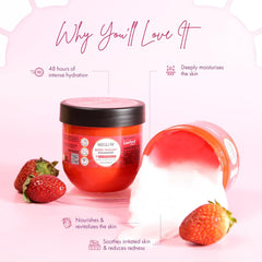 Leeford Meglow Strawberry Body Yogurt 200ml Leeford Meglow Strawberry Body Yogurt 200ml