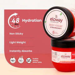 Leeford Eloway Body Yogurt Strawberry 200ml Leeford Eloway Body Yogurt Strawberry 200ml