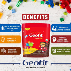 Leeford Geofit Chocolate Flavor Kids Protein Powder 250g Leeford Geofit Chocolate Flavor Kids Protein Powder 250g