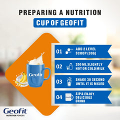 Leeford Geofit Banana Flavoured Protein Nutrition Powder 250g Leeford Geofit Banana Flavoured Protein Nutrition Powder 250g