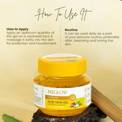 Leeford Meglow Aloevera Gel With Kesar & Chandan 100g Leeford Meglow Aloevera Gel With Kesar & Chandan 100g