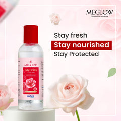 Meglow Glycerin With Rose Water Multipurpose Face Toner 100ml Meglow Glycerin With Rose Water Multipurpose Face Toner 100ml