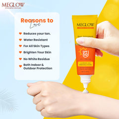 Leeford Meglow Pro Care SPF 50 PA+++ & SPF 30 PA+++ Sunscreen Lotion 50ml Leeford Meglow Pro Care SPF 50 PA+++ & SPF 30 PA+++ Sunscreen Lotion 50ml